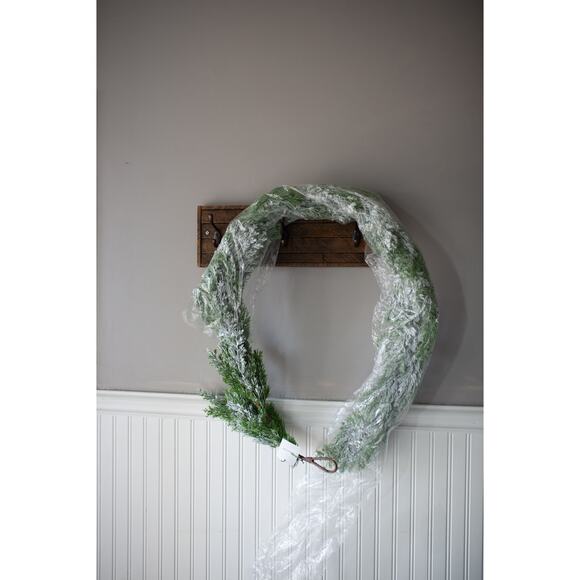 Anthropologie Faux Snowy Pine Garland, 72" NEW - Picture 2 of 3
